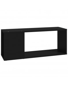 Mobile Porta TV Nero 80x24x32 cm in Truciolato 2