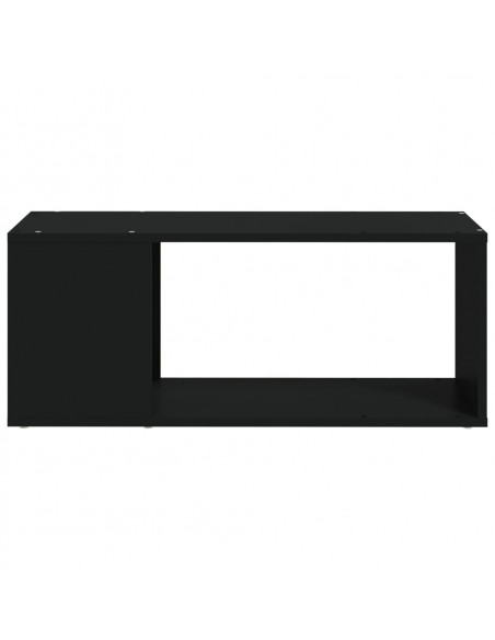 Mobile Porta TV Nero 80x24x32 cm in Truciolato
