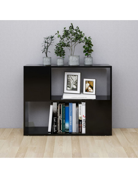 Mobile TV Nero 80x24x63 cm in Truciolato