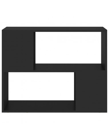 Mobile TV Nero 80x24x63 cm in Truciolato