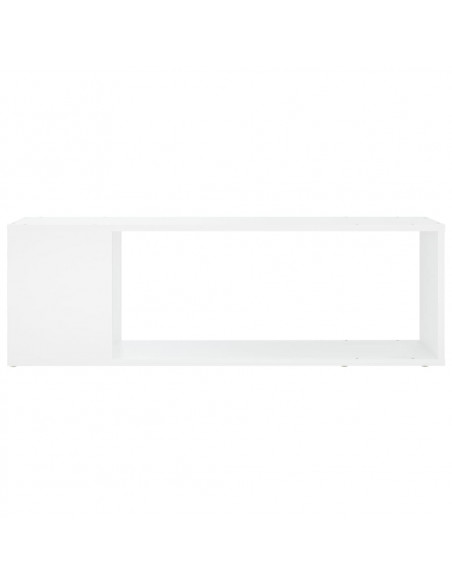 Mobile Porta TV Bianco 100x24x32 cm in Legno Multistrato
