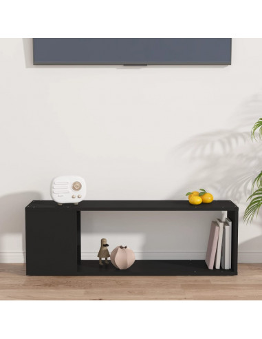 Mobile TV Nero 100x24x32 cm in Truciolato