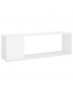 Mobile TV Bianco Lucido 100x24x32 cm in Truciolato 2