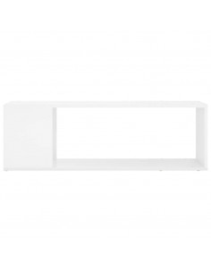 Mobile TV Bianco Lucido 100x24x32 cm in Truciolato 2