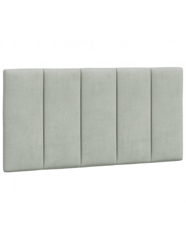 Giroletto con Luci LED Grigio Chiaro 100x200 cm in Velluto