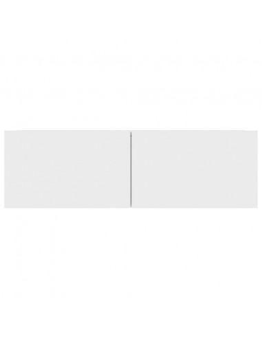 Mobili Porta TV 3 pz Bianchi in Legno Multistrato