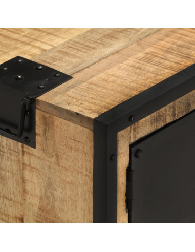 Mobile Porta TV 110x31x46 cm in Legno di Mango Grezzo