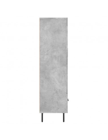 Credenza Grigio Cemento 69,5x31x115 cm in Legno Multistrato