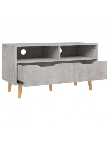 Mobile Porta TV Grigio Cemento 90x40x48,5 cm Legno Multistrato