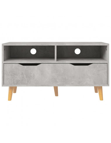 Mobile Porta TV Grigio Cemento 90x40x48,5 cm Legno Multistrato