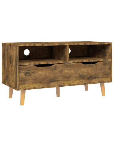 Mobile Porta TV Rovere Fumo 90x40x48,5 cm Legno Multistrato
