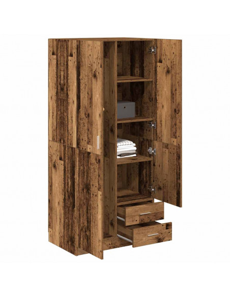 Armadio Legno Antico 80x52x180 cm in Truciolato