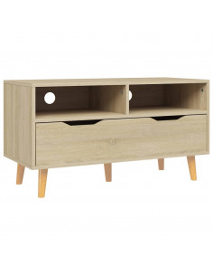 Mobile Porta TV Rovere Sonoma 90x40x48,5 cm Legno Multistrato 2