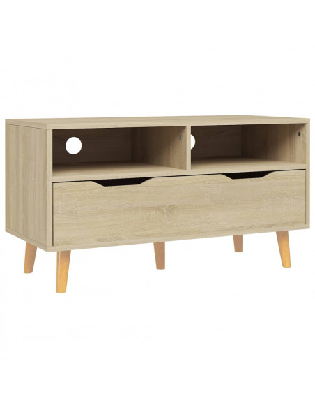 Mobile Porta TV Rovere Sonoma 90x40x48,5 cm Legno Multistrato