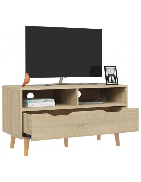 Mobile Porta TV Rovere Sonoma 90x40x48,5 cm Legno Multistrato