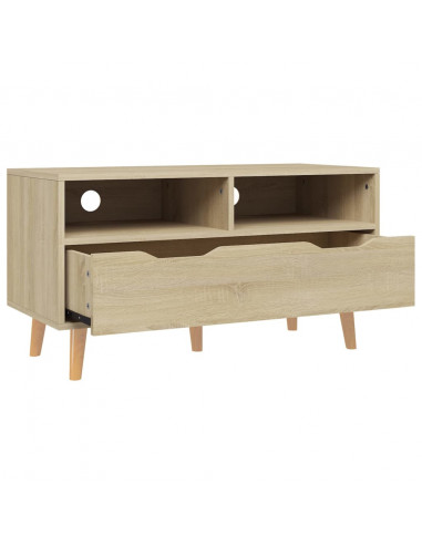 Mobile Porta TV Rovere Sonoma 90x40x48,5 cm Legno Multistrato