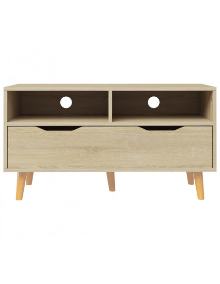 Mobile Porta TV Rovere Sonoma 90x40x48,5 cm Legno Multistrato