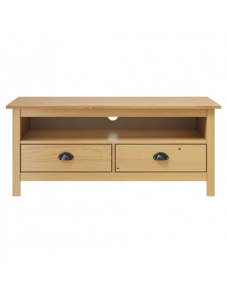 Mobile Porta TV Hill Marrone Miele 110x40x47 cm Legno di Pino
