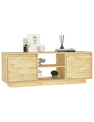 Mobile Porta TV 110x30x40 cm in Legno Massello di Pino