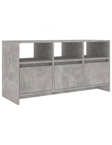 Mobile Porta TV Grigio Cemento 102x37,5x52,5 cm in Truciolato
