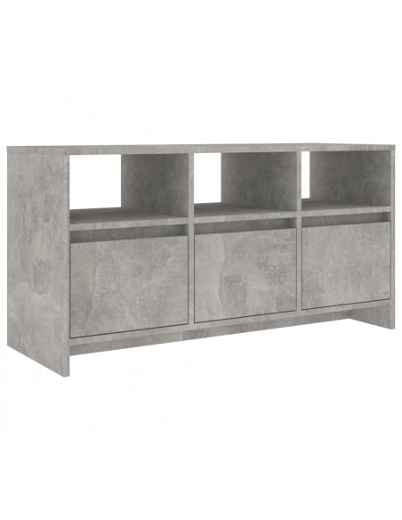 Mobile Porta TV Grigio Cemento 102x37,5x52,5 cm in Truciolato