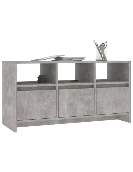Mobile Porta TV Grigio Cemento 102x37,5x52,5 cm in Truciolato