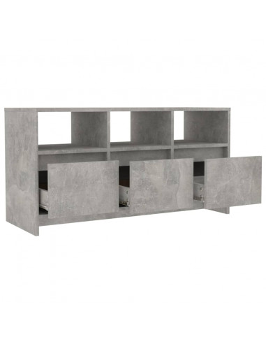 Mobile Porta TV Grigio Cemento 102x37,5x52,5 cm in Truciolato