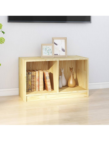 Mobile Porta TV 70x33x42 cm in Legno Massello di Pino