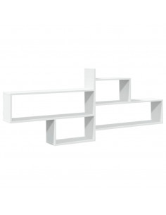 Mensola a Parete Bianca 167,5x18x68 cm in Truciolato 2