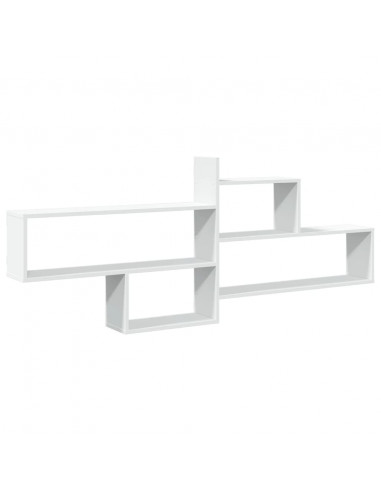 Mensola a Parete Bianca 167,5x18x68 cm in Truciolato