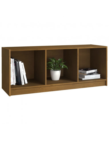 Mobile Porta TV Marrone Miele 104x33x41 cm in Legno di Pino