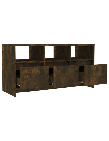 Mobile Porta TV Rovere Fumo 102x37,5x52,5 cm in Truciolato