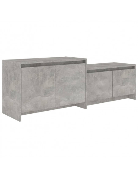 Mobile TV Grigio Cemento 146,5x35x50 cm in Truciolato