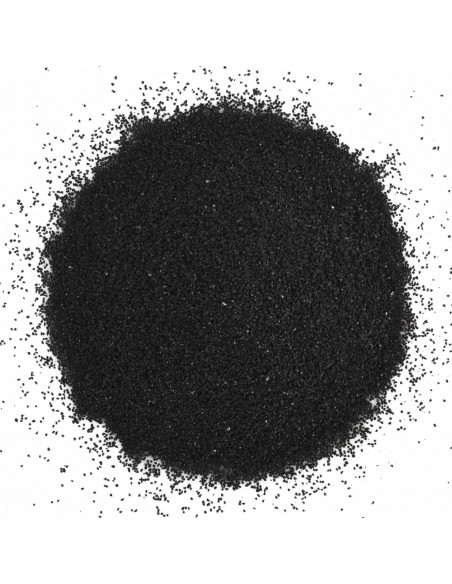 Sabbia per Acquari 25 kg Nera 0,2-2 mm