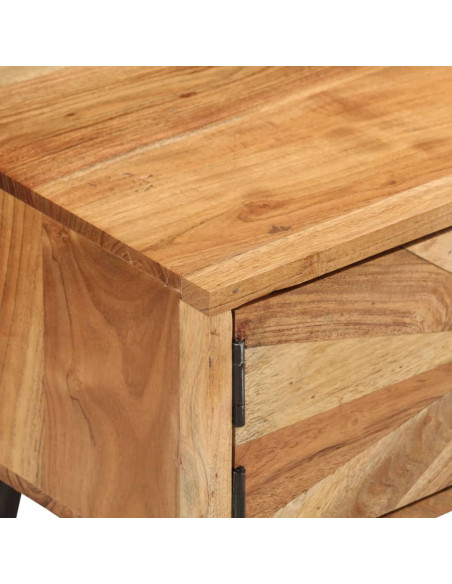 Mobile Porta TV 145x35x35 cm in Legno Massello di Acacia