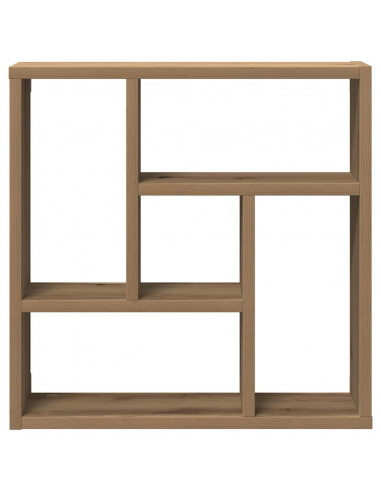 Scaffale a Parete Rovere Artigianale 45x16x45 cm in Truciolato