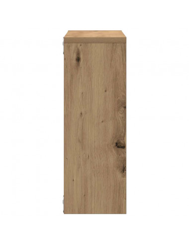 Scaffale a Parete Rovere Artigianale 45x16x45 cm in Truciolato