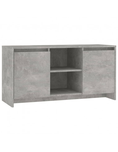 Mobile Porta TV Grigio Cemento 102x37,5x52,5 cm in Truciolato