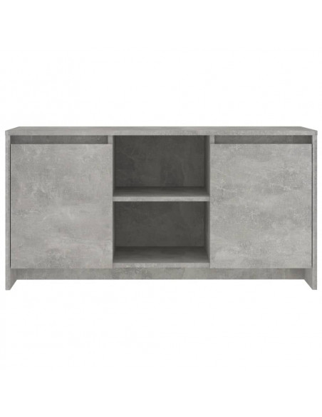 Mobile Porta TV Grigio Cemento 102x37,5x52,5 cm in Truciolato