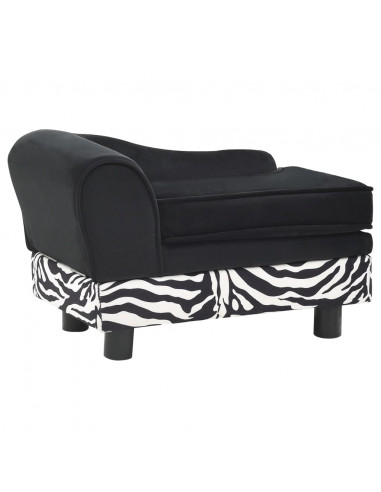 Divano per Cani Nero 57x34x36 cm in Peluche