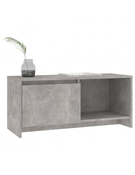 Mobile TV Grigio Cemento 90x35x40 cm in Truciolato