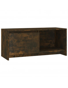 Mobile Porta TV Rovere Fumo 90x35x40 cm in Truciolato 2