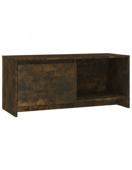 Mobile Porta TV Rovere Fumo 90x35x40 cm in Truciolato