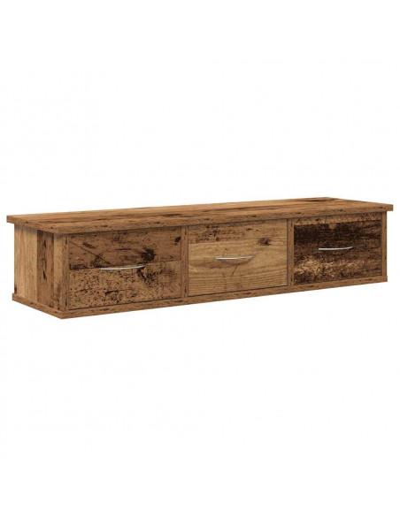 Mobile a Parete Legno Antico 88x26x18,5 cm in Truciolato