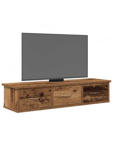 Mobile a Parete Legno Antico 88x26x18,5 cm in Truciolato