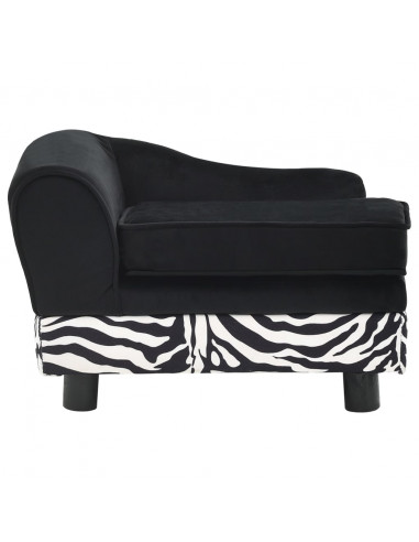 Divano per Cani Nero 57x34x36 cm in Peluche