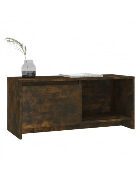 Mobile Porta TV Rovere Fumo 90x35x40 cm in Truciolato