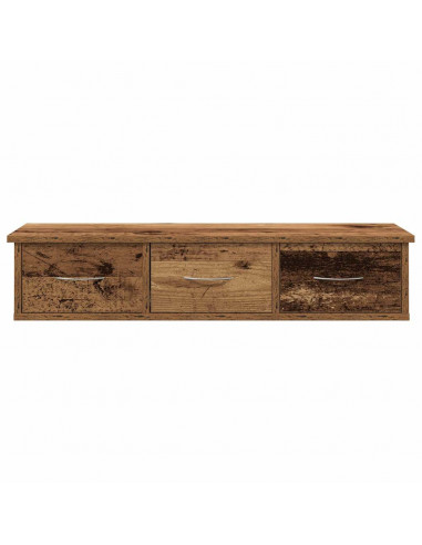 Mobile a Parete Legno Antico 88x26x18,5 cm in Truciolato