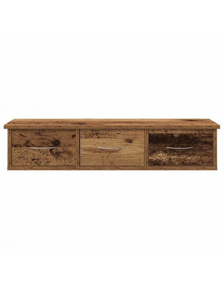 Mobile a Parete Legno Antico 88x26x18,5 cm in Truciolato