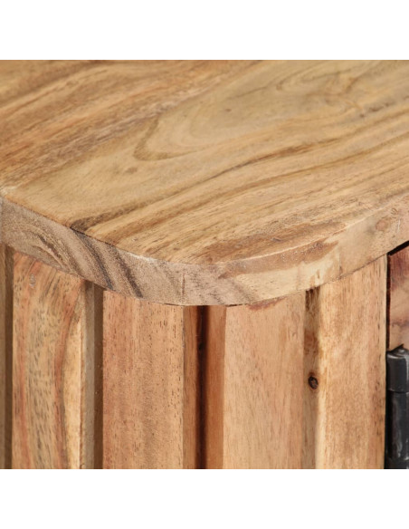 Mobile Porta TV 130x30x45 cm in Legno Massello di Acacia